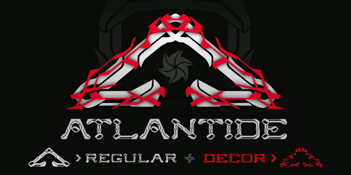 Atlantide Regular Font preview
